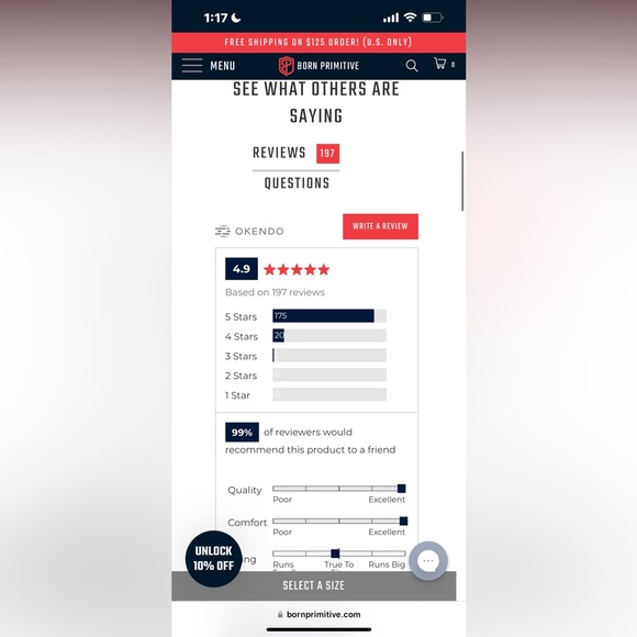 Born Primitive GRIT FUSION leggings in NAVY EARTHcolor, Small NWT. - Picture 6 of 7